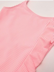 Resim Deep Beach Coral Beyaz Çok Renkli Fırfırlı Kız Çocuk Mayo Db200791cm 001 