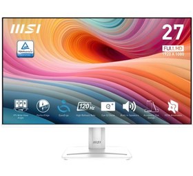Resim MSI Pro MP275W E2 27 İnç FHD Flat IPS 120 HZ 1MS Adaptive-Sync Monitör Beyaz 