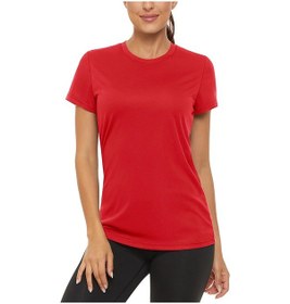 Resim Tacvasen Bayan Upf 50+ Güneş Koruma T-shirt Hızlı Kuru Koşu Yüzme Chınakırmızıkadın Kirmizi 
