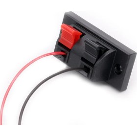 Resim Alkatronik 2 Li Hoparlör Terminal Soketi Panel Montaj Tip Yaylı Speaker Ses 