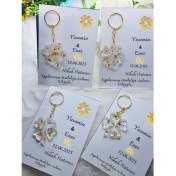 Resim 25 Adet Kartlı Epoksi Anahtarlık , Söz , Nişan, Nikah , Kına, Mevlüt Hediyeliği Hediyelik 