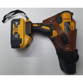 Resim AFİ LEATHER Hakiki Deri Şarjlı Matkap Çantası Bel Tipi ( Matkap Ilanı Değildir Sadece Çanta Gönderilir ) 