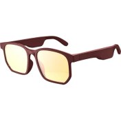 Resim Zuomee Kablosuz Bt5.0 Müzik Gözlüğü Kırmızı Stabil Eşleştirme Geniş Uyumluluk (Yurt Dışından) 