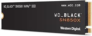 Resim SanDisk WD_Black SN850X NVME SSD soğutucu olmayan 2TB 