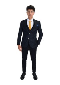 Resim Kumlu Desen Yelekli Takım Elbise 001 