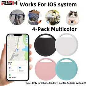 Resim 4 adet GPS Akıllı Kayıp Bulucu - Gerçek Zamanlı Takip, Kurulum Gerektirmez, Evcil Hayvanlar, Çantalar, Bagajlar, Bisikletler, Arabalar için Uygun, IOS Sistemi ile Uyumlu Bul Find My Uygulaması, Güvenli ve Gizli (Sadece IOS için) 