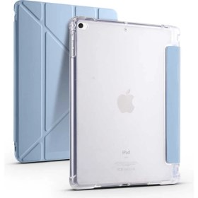 Resim Apple iPad 9.7 2017 Kılıf Tri Folding Standlı Kalem Bölmeli 