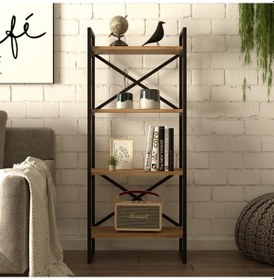 Resim Robinhome Robin Home Atlantis Metal Kitaplık 4 Raflı 138Cm As1-A 