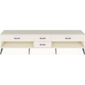 Resim Arges Tv Ünitesi 4 Çekmeceli 220x30x51 Aytaşı-antrasit/aytaşı Antrasıt/aytası - Aytası 