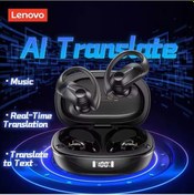 Resim Lp75 Aı Siyah Yeni Lenovo Lp75 Aı Bluetooth Kulaklık Çoklu Uygulama Kulaklık İle Aı Asistanı Ipx5 Su Geçirmez Anti-ter Spor Kulaklık 