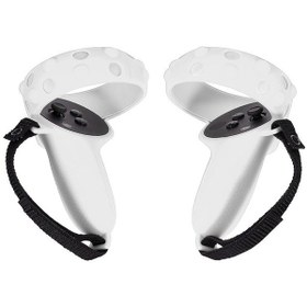 Resim Oculus Quest 2 Uyumlu Tam Koruma Koruyucu Kılıf Beyaz 