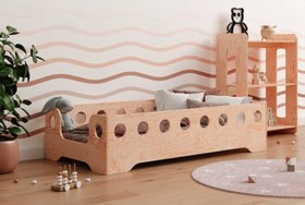 Resim Montessori Yatak Ahşap Beşik Karyola Çocuk Ve Bebek Yatak Ahşap 