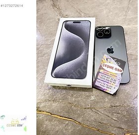 Resim Apple iPhone 15 Pro Max İkinci El TR | 1 TB | Siyah 
