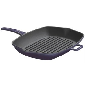 Resim Lava Döküm Izgara Tava 26X32 Cm. Metal Saplı 
