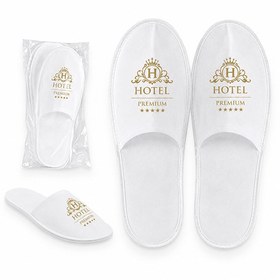 Resim Ultrasonik Tela Otel Terliği ( Logolu Seçenek ) 