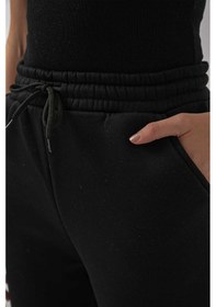 Resim Gabria Paça Lastikli Eşofman Altı Siyah 