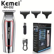 Resim KM-032 USB Saç Kesme Makinesi, Profesyonel Yağ Başlıklı Elektrikli Tıraş Makinesi, Kablosuz Ev Tipi Saç Kesme Aleti, Kuaför Salonu ve Berberlik Araçları 