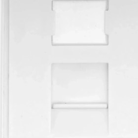 Resim Digitus 45x45mm 1 port Kapaklı Priz Modülü, Şeffaf Etiket Alanına Sahip DN-93802-5 için, LSOH, Beyaz Renk 