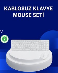 Resim Ofis Ve Ev Kullanımı İçin Kablosuz Klavye Fare Seti - Ergonomik Ve Pratik Diğer 