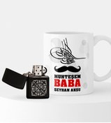 Resim Bk Gift Kişiye Özel Muhteşem Baba Benzinli Çakmak Ve Kupa Seti 