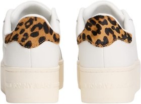 Resim Tommy Jeans Kadın Tjw Flatform Leopar Sneaker En0en02930 Düşük Üst 