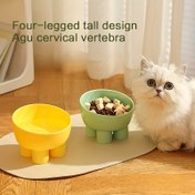 Resim 1/2/4 adet Şık Tasarım, Yükseltilmiş Evcil Hayvan Kasesi Standlı - Boyun Dostu, Devrilme Önleyici Tasarım Kediler ve Köpekler için - Yiyecek, Su, Atıştırmalıklar için İdeal 