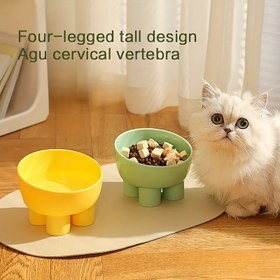 Resim 1/2/4 adet Şık Tasarım, Yükseltilmiş Evcil Hayvan Kasesi Standlı - Boyun Dostu, Devrilme Önleyici Tasarım Kediler ve Köpekler için - Yiyecek, Su, Atıştırmalıklar için İdeal 