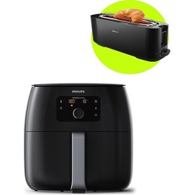 Resim Philips Hd9650/90 XXL Airfryer + Philips HD2590/90 Ekmek Kızartma Makinesi 