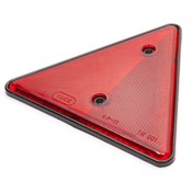 Resim AHMET OTOMOTİV ÜÇGEN REFLEKTÖR KIRMIZI 14CMX14CM 