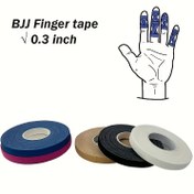 Resim BJJ Parmak Bandı - 0.76 cm, Non-Woven, Çok Renkli (Mavi, Siyah, Beyaz, Mor) El Koruma ve Ayak Desteği için, Dövüş Sanatları, Spor ve Açık Hava Aktiviteleri için İdeal, Dövüş Sanatları Ekipmanı | Canlı Band Tasarımı | Dayanıklı Yapıştırıcı 