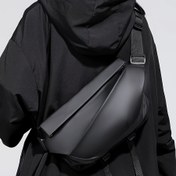 Resim 1 adet Şık Siyah PU Çapraz Çanta - Manyetik Kapatma, Ayarlanabilir Askı, Çoklu Bölümler - Günlük Seyahat ve Açık Hava Aktiviteleri için Mükemmel - Günlük Seyahat Çantası | Rahat Çapraz Çanta | Moda Çanta Tasarımı, Çapraz Çanta 