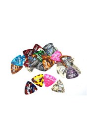 Resim Alicemarka Karışık Renkli 10 Adet Üçgen Model Gitar Pena 