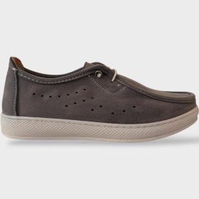 Resim Kadın Günlük Hafif Mevsimlik Rahat Tam Ortopedik Casual Süet Ayakkabı Füme Füme 