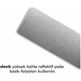 Resim Forza Deeb Sport Reflektif Jant Şeridi Kırmızı Beyaz Gri 