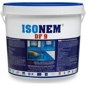 Resim İsonem Df 9 Akrilik Esaslı Islak Hacim Su Yalıtımı 5 Kg Mavi 