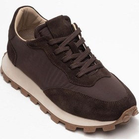 Resim Luvi Shoes Amanda Kahverengi Hakiki Deri Kadın Spor Ayakkabı Kahverengi | Orjinal 