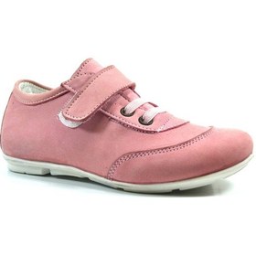 Resim Onlo 1146 Hakiki Deri Pembe Cırtlı Ortopedik Kız Çocuk Ayakkabı Pembe 