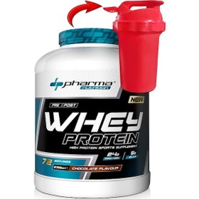 Resim Whey Protein 2196 Gr Çikolata Aromalı Whey Protein Tozu 24 Gr Protein 5 Gr Bcaa 72 Servis 