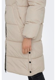 Resim Only Kapüşonlu Puffer Taş Kadın Kaban 15304786 001 
