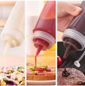 Resim Şeffaf Kapaklı Sızdırmaz Yağlık Sosluk Şişesi Plastik Yağdanlık 400 Ml Ap 9028 Çok Renkli 