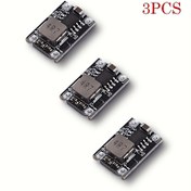 Resim 3 adet Mini DC Güç Regülatörü Modülü, Adım Aşağı Dönüştürücü Kartı 5-30V 12V 24V'den 5V Çıkışı 3A, Küçük Boyut, Blac 