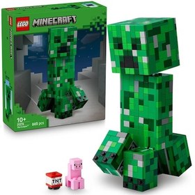 Resim LEGO® Minecraft® Creeper™ 21276 - 10 Yaş ve Üzeri Çocuklar için Video Oyunu Temalı Aksiyon Figürü İçeren Yaratıcı Oyuncak Yapım Seti(665P) 