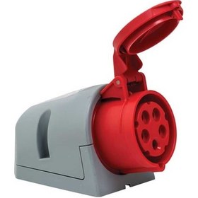 Resim Mete Enerji 406607V 5x16A Ip44 Duvar Prizi Eğik Gövdeli Vidalı Bağlantı 380 415 V 