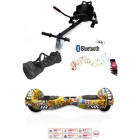 Resim Citymate Elektrikli Kaykay Akıllı Denge Hoverboard + Hoverkart + Çanta Full Ledli Extrem Paket D25 
