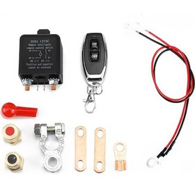 Resim Geeksen 12v Akıllı Araç Akü Anahtarı - Kablosuz Kontrollü 120a/200a Yüksek Akım Rölesi 