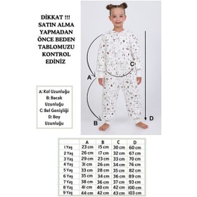 Resim Cantoy Kız Erkek Çocuk Kalın Elyaf Dolgulu Premium Kalite 2.5 Tog Desenli Uyku Tulumu Koyu Ekru 