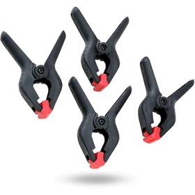 Resim ForWhat Büro Ev Ofis Hobi Takım Çantası için 4ADET 11CM Yaylı Plastik Kıskaç Seti 