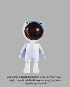 Resim 360 Ayarlanabilir Başlıklı Astronot Gece Lambası 