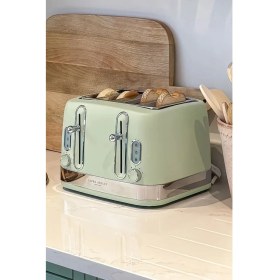 Resim Laura Ashley Sage Leaf 4 Dilim Ekmek Kızartma Makinesi 2300W 