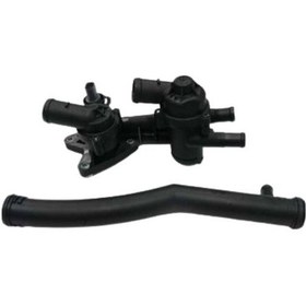 Resim Volkswagen Jetta Mk6, Skoda Fabia 2,rapid, Komple Termostat Yuvası Ve Boru 03c121111h 